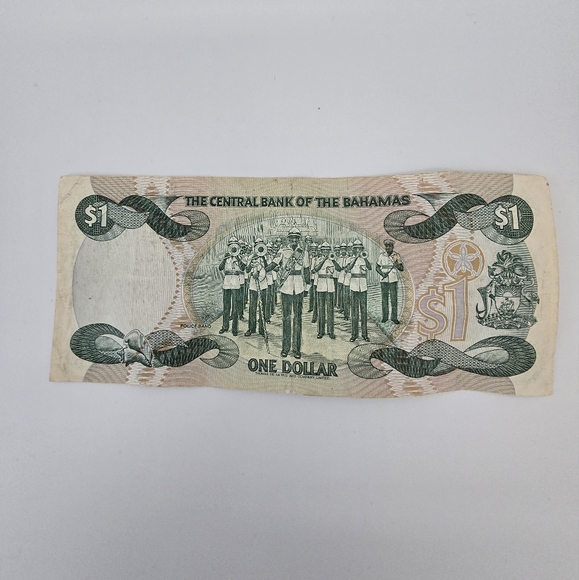 🤑 BAHAMAS 1 Dollar Banknote Paper Money Queen Elizabeth II From 1997 KM#43B - Picture 6 of 14